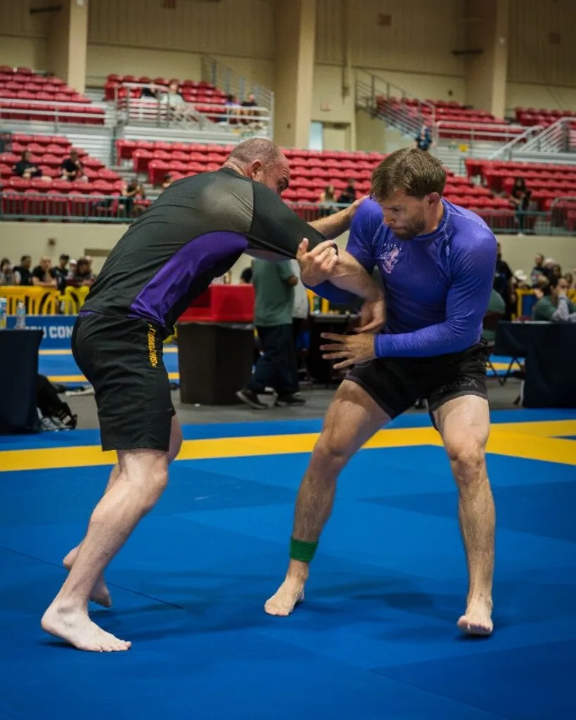 Alex Morrow competing in no-gi